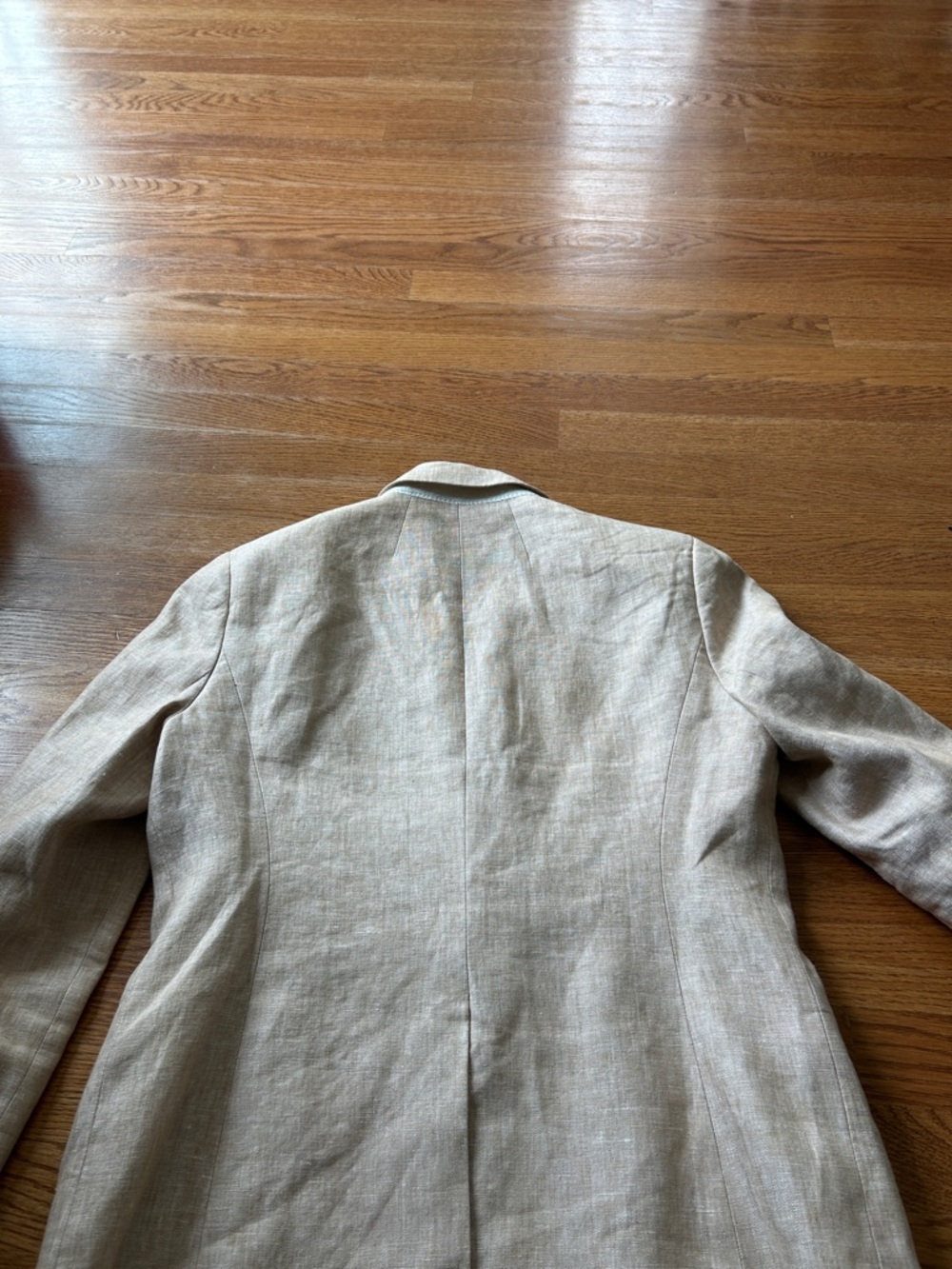J Crew Beige Linen Campbell Blazer / Jacket - Picture 5 of 5